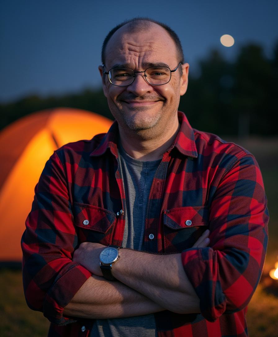 Author Matt LaClear standing outdoors at dusk